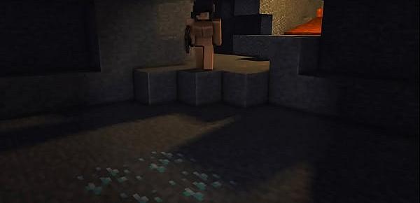  Minecraft Spider sex in a cave with Aphmau (FANMADE)